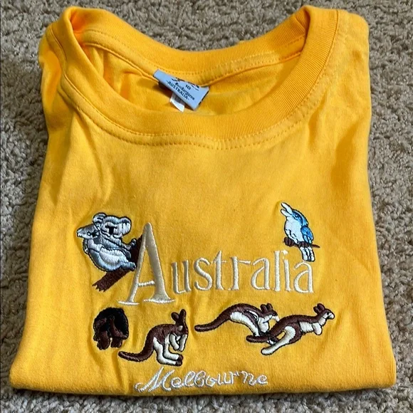 Australia Kids Yellow T-Shirt - Picture 7 of 7